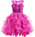 Sequin Sparkle Dress Dresses Little Palace Store Hot Pink 2T